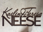 Personalized Metal NAME House Plaque
