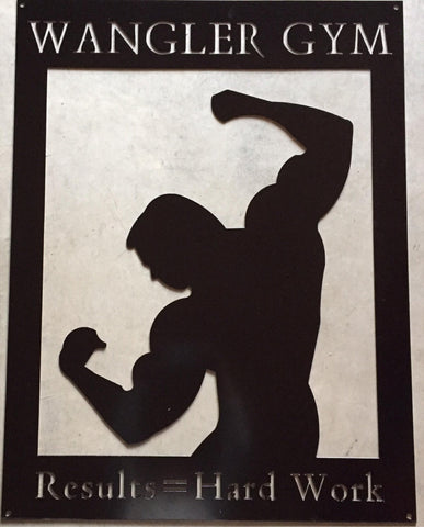 GYM SIGN, Custom metal GYM Sign ,with your name or quote