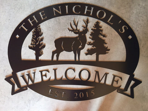 METAL BUCK SIGN , 3ft sign customized