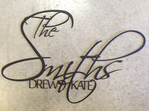 Elegant Metal Name SIGN