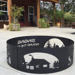 Fire Ring backyard campfire, bolt together for easy transportation