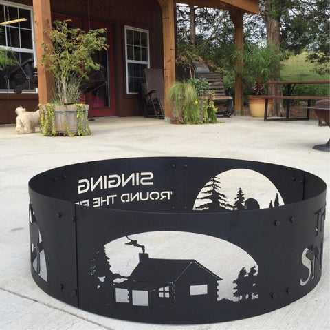 Fire Ring backyard campfire, bolt together for easy transportation
