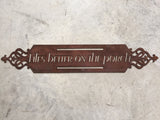 Metal PORCH  sign, Lifes Better on the Porch