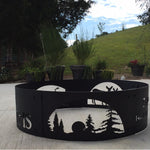 Fire Ring backyard campfire, bolt together for easy transportation