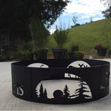 Fire Ring backyard campfire, bolt together for easy transportation