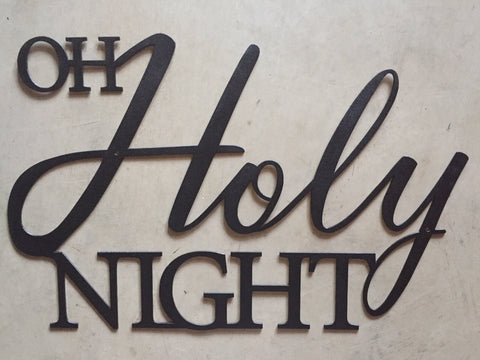 OH HOLY NIGHT large ,metal art