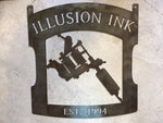 Metal TATOO sign, TATTOO artist sign