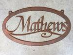 CUSTOM metal sign,sign with your name, 33inch metal sign