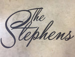 Metal Name SIGN elegant entrance sign