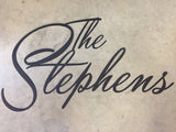 Metal Name SIGN elegant entrance sign