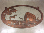 Metal HORSE BARN Sign, Barn Horse Dog sign , laser cut horse barn sign, horse farm address
