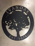 Metal OAK TREE sign, OAK TREe sign,  with your name