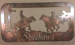 Metal cowgirl/boy sign personalized