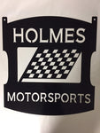 Custom metal RACING FLAG sign