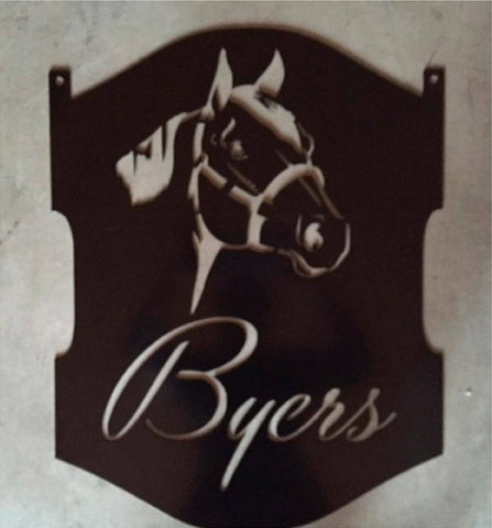Metal horse head sign , metal horse sign,2ft horse sign, horse address sign