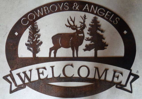 Huge 4ft Metal BUCK  Sign  personalized  with your name or address