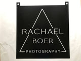 Custom metal sign with YOUR NAME or logo 30 inch square