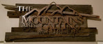 The Mountains are Calling and WE MUST GO metal art 2ft