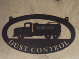 Metal WATER TRUCK  Sign, WATER Truck sign, and YOUr name