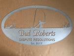 Metal FISHERMAN  Sign ,3ft fisherman sign