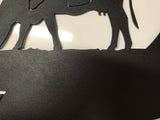 Metal  Cow Sign  personalized with your name or farm name