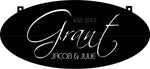 3ft  Metal Business Sign with name plates