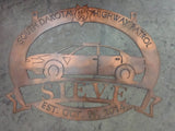 State patrol metal sign, metal police sign