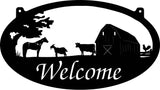 Metal FARM Sign , barn,horse, goat,cow sign 3ft