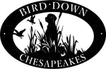 Metal DOG Sign with HUNTING Dog SIGN  customized with your name