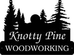 METAL  EVERGREEN SIGN , setting sun evergreen sign with your name 2ft
