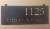 24"  metal ADDRESS SIGN