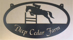 JUMPING HORSE sign, metal sign