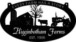 Metal Sign ,barn,cow,tractor sign 3ft,customized with your name