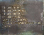 30 inch Metal sign BE THE LIGHT Be The Answer