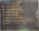 30 inch Metal sign BE THE LIGHT Be The Answer