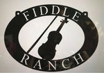Metal Sign FIDDLE And YOUR NAME