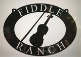Metal Sign FIDDLE And YOUR NAME