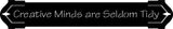 Creative Minds are Seldom tidy Metal Plaque