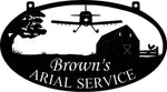 Metal SPRAY PLANE Sign, SPRAY plane barn sign,laser cut sprayplane sign 4ft
