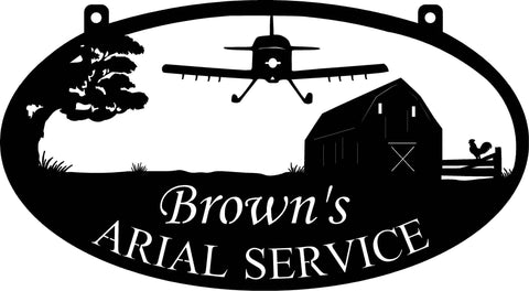 Metal SPRAY PLANE Sign, SPRAY plane barn sign,laser cut sprayplane sign 4ft