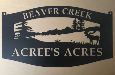 Laser cut MOOSE sign,Stunning 3' Metal Sign with MOOSE , moose sign FOREST Sign