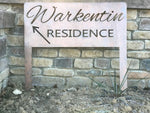 2ft  metal sign on stakes personalized