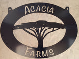 Metal sign  ACACIA tree with your name