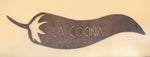 Chili PEPPER La COCINA metal sign