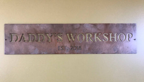 METAL DADDYS WORKSHOP  sign