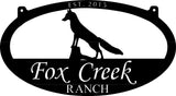 3ft Personalized, metal sign with FOX
