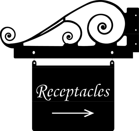 Custom Directional sign and hanger
