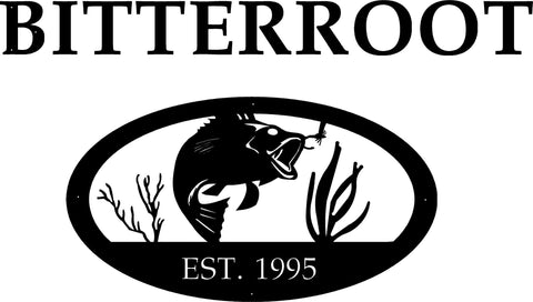 FISH UnderwaterSIGN, metal fish Sign, custom metal marina sign
