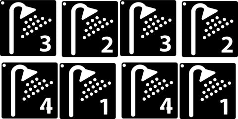 Metal SHOWER TAGS