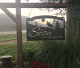 Metal WOLF Sign , WOLF howling personalized sign